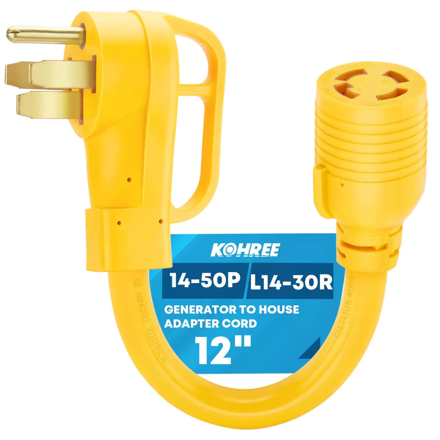 Kohree 14-50P to L14-30R generator cord