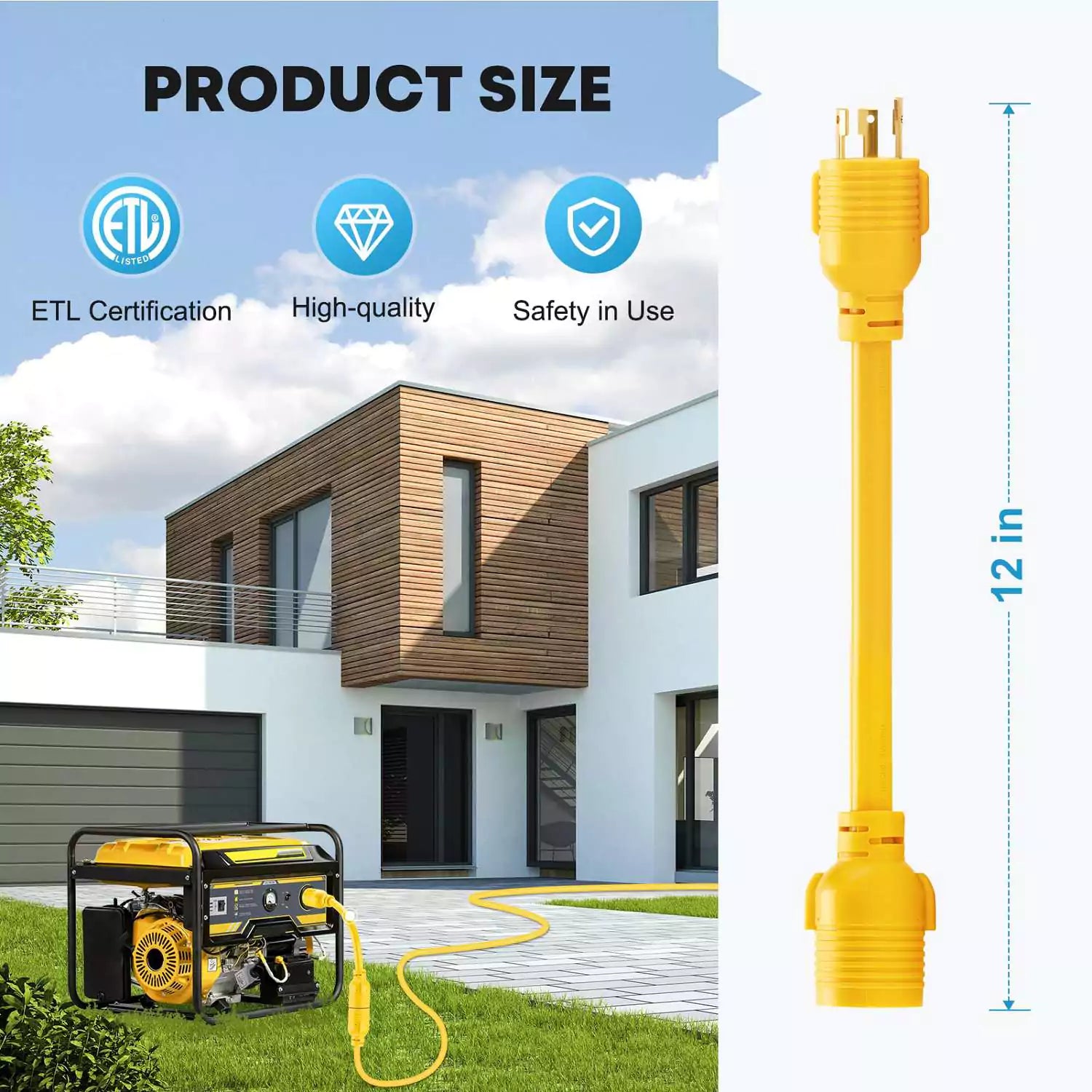 Adapter generator product size
