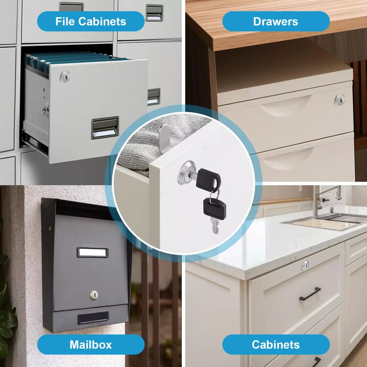 Cabinet and door locks applications