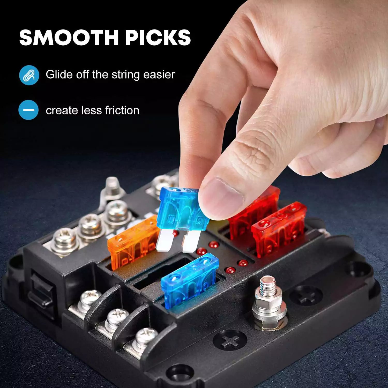 Car fuse box 6 way smooth picks
