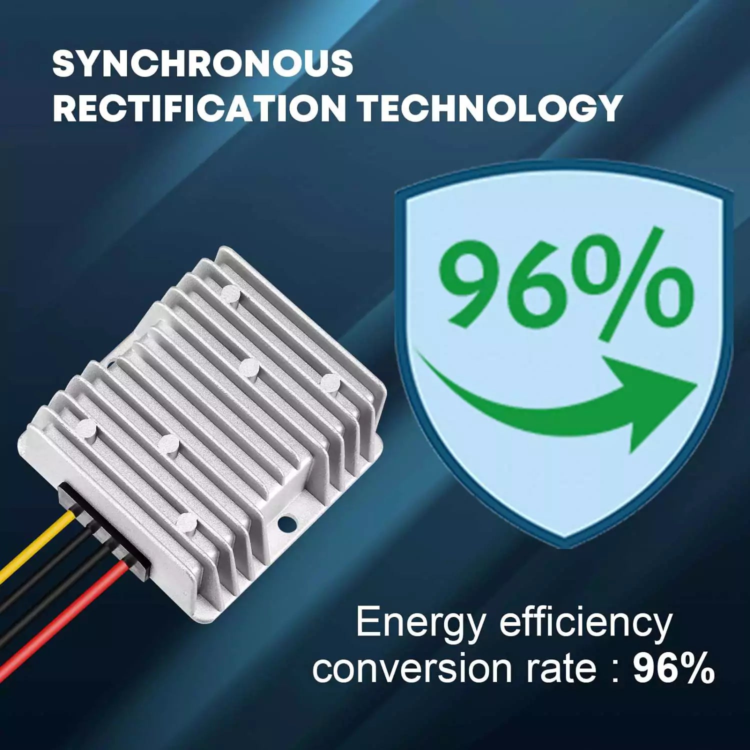 96% energy efficiency conversion rate 30 amp DC 24v to 12v buck regulator