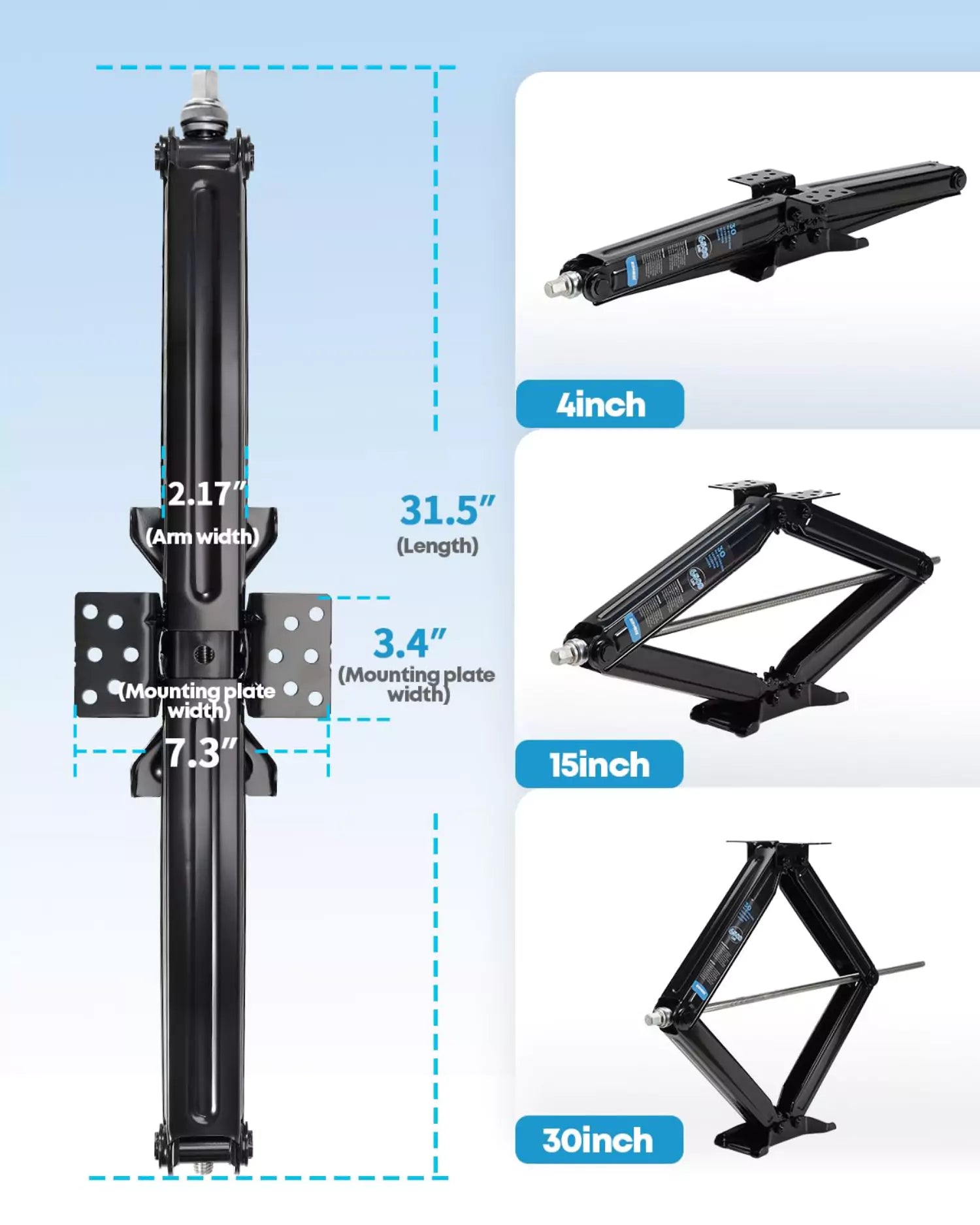 Specifications of Kohree jack stabilizer for RV