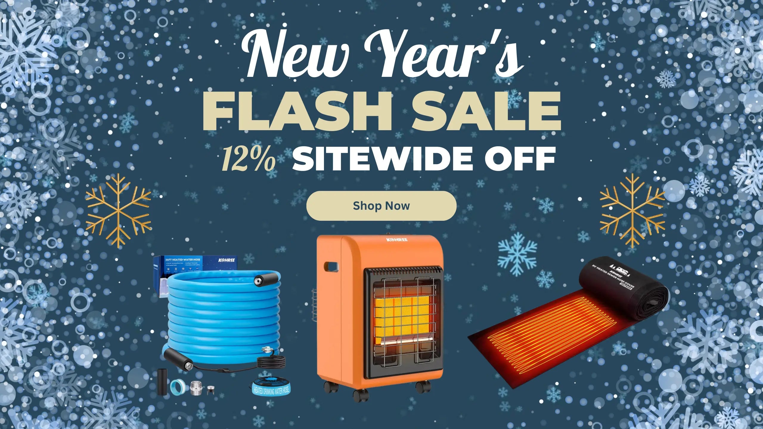 Kohree new year flash sale 12% sitewide off