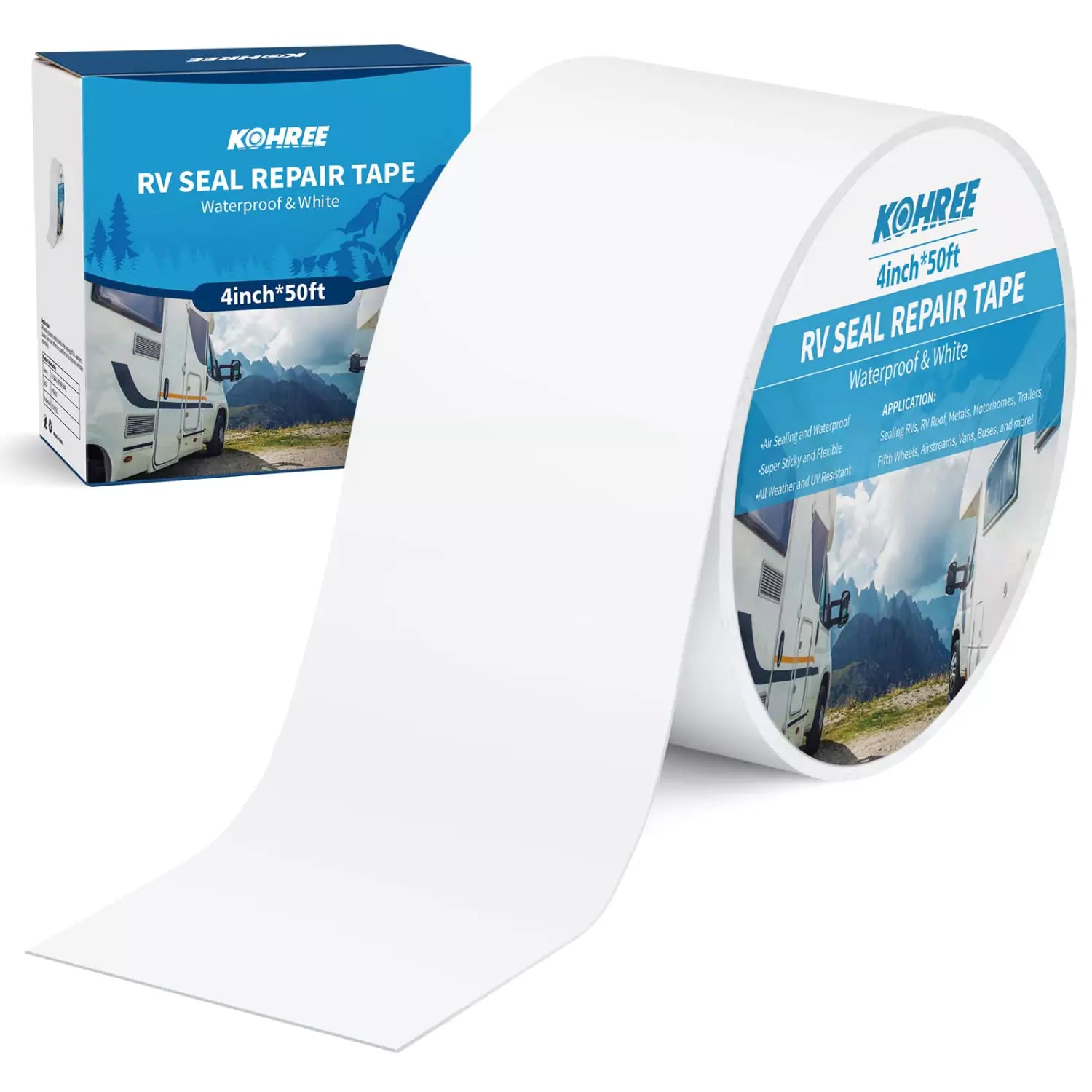 Kohree RV Sealant Tape, 4 Inch x 50 Feet