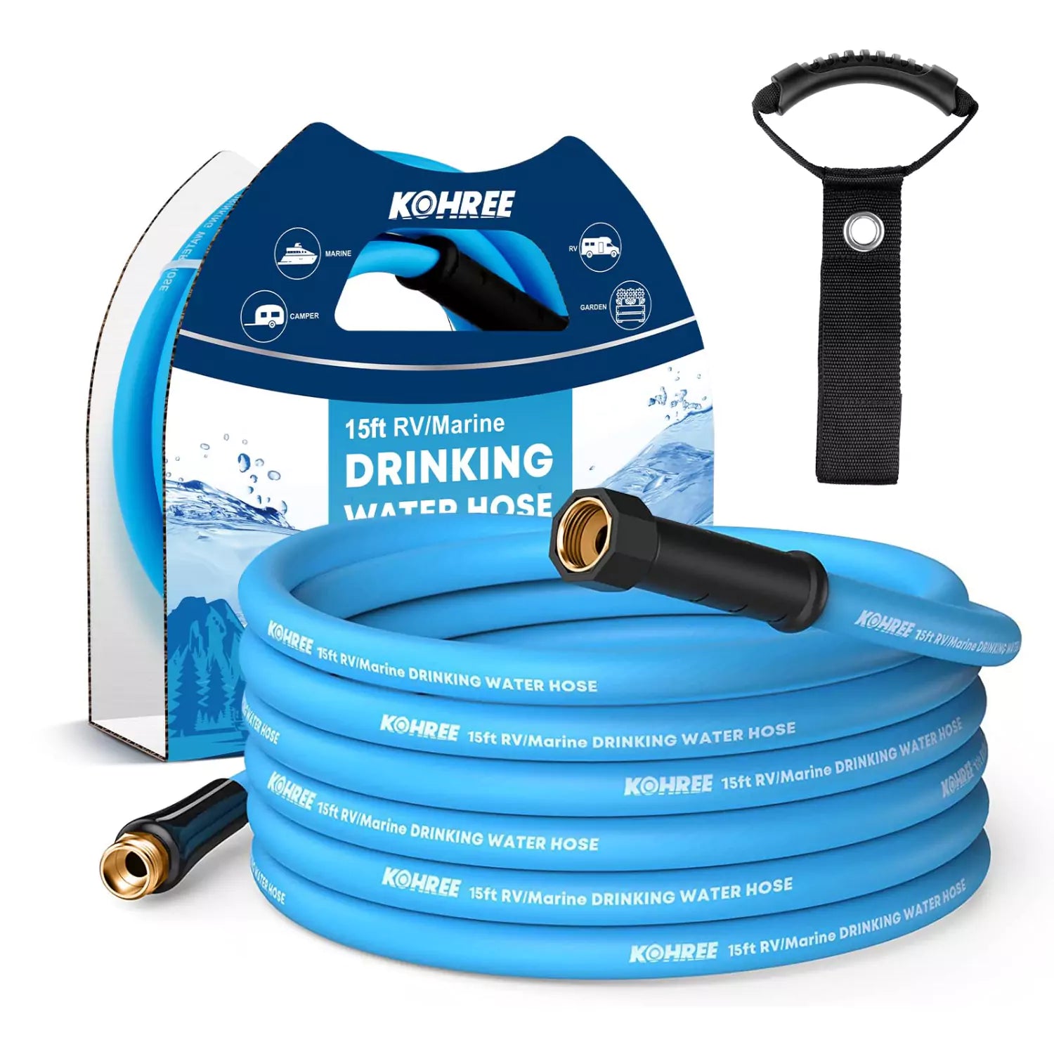 Kohree RV water hose 15 ft