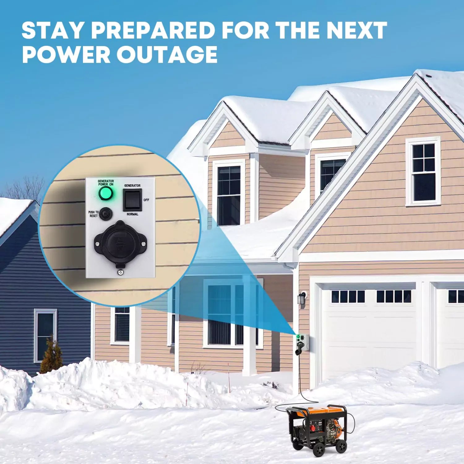 Stay prepared for the next power outage of manual transfer generator switch