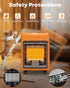 Safety protections portable lp heater orange