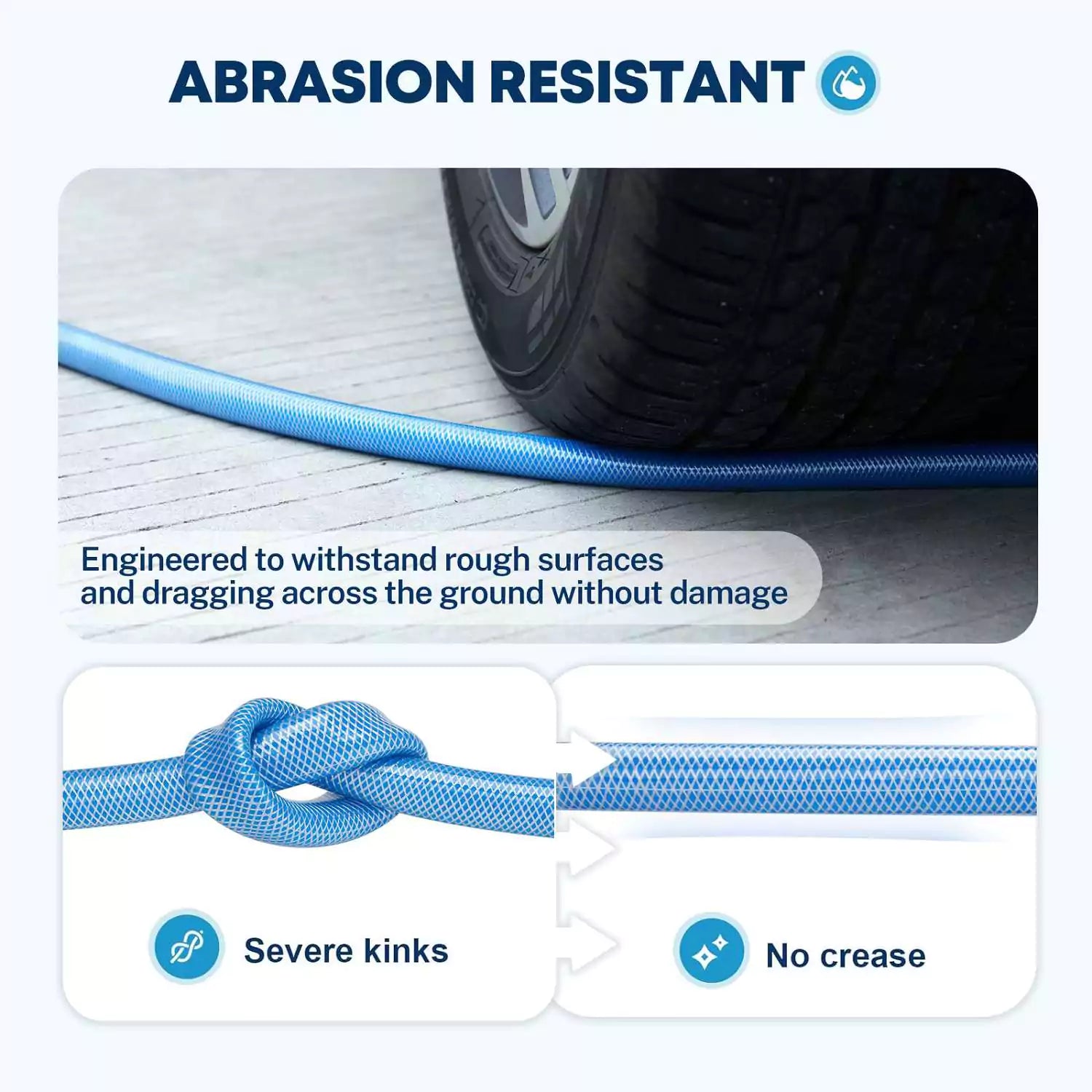 Abrasion resistant RV garden hose 15 ft