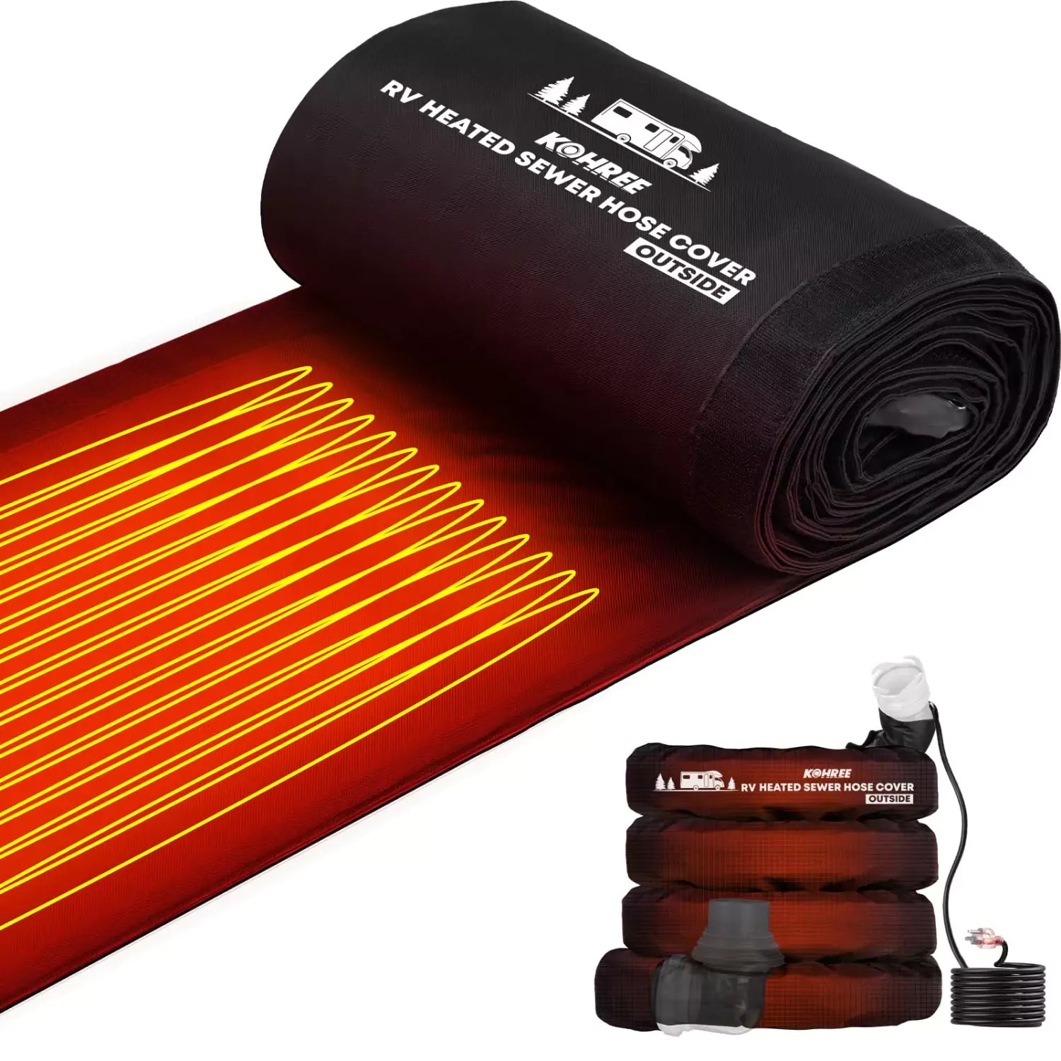 Kohree RV heated sewer hose 20 ft