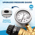 Upgraded pressure gauge travel trailer water pressure regulator