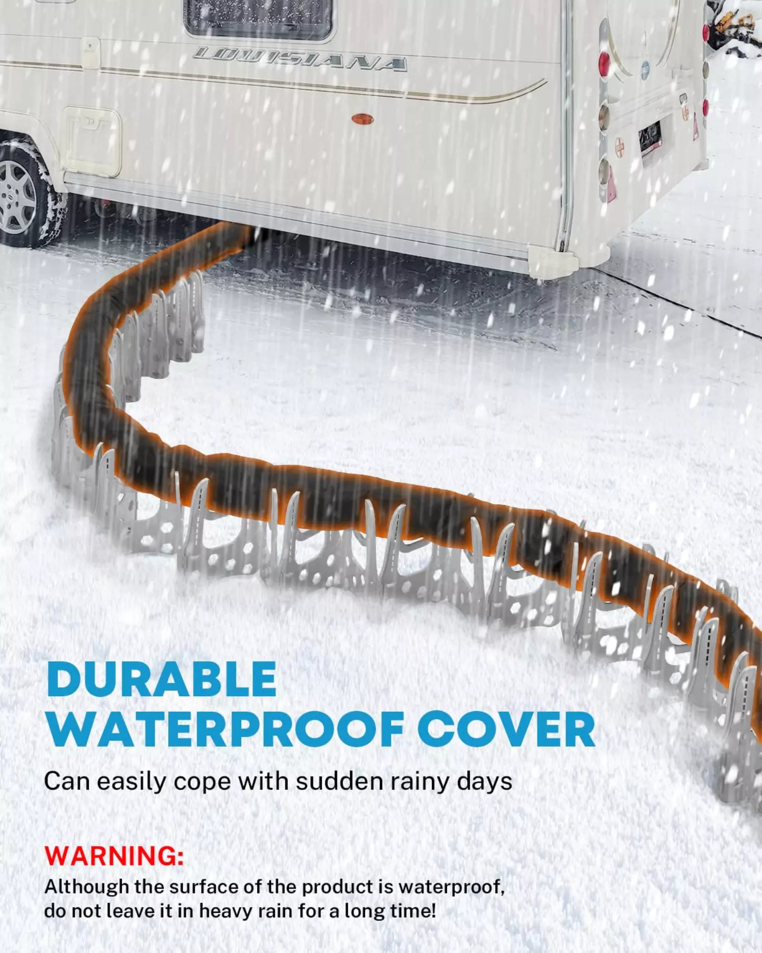 Durable waterproof rv heated sewer hose cover