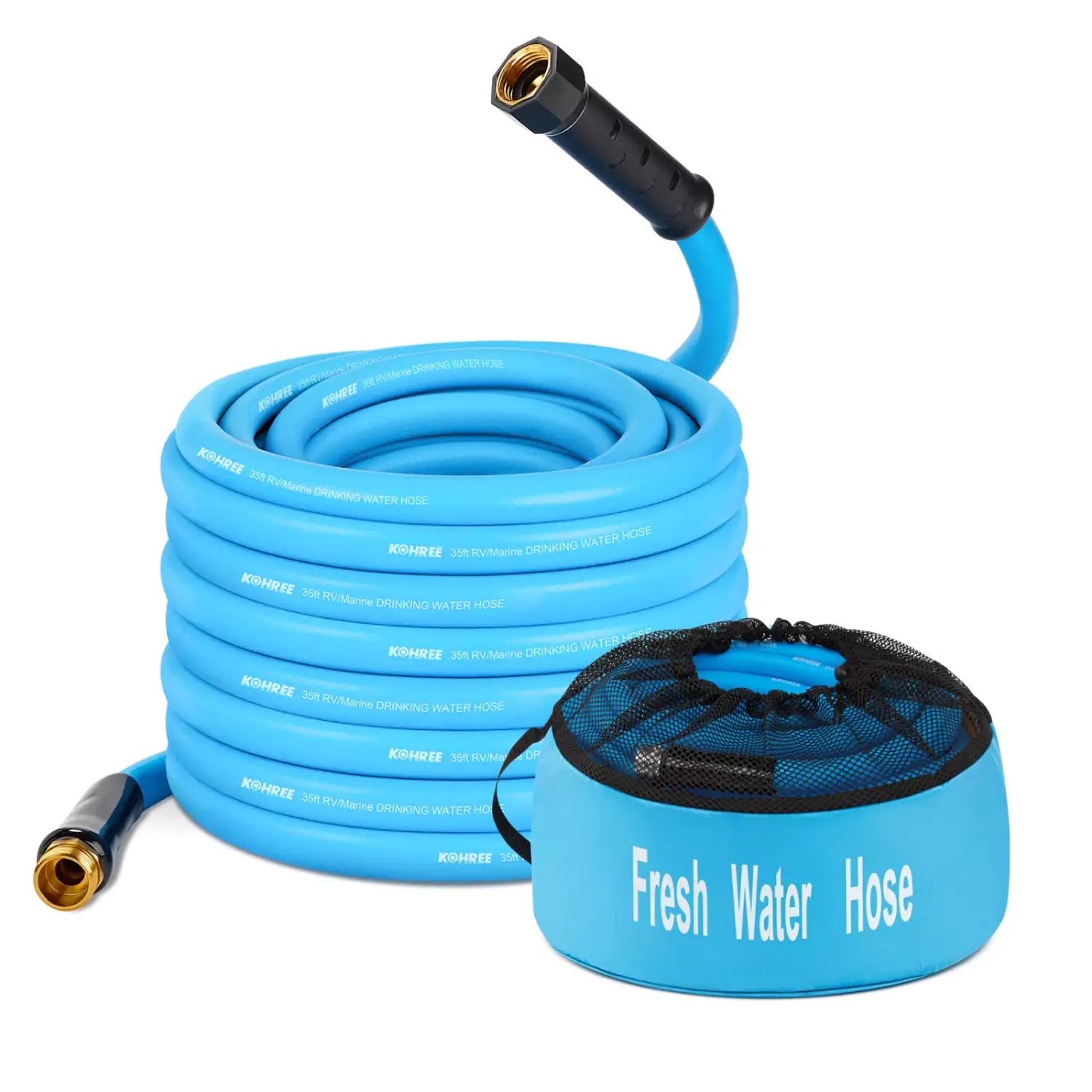 fresh water hose with storage bag