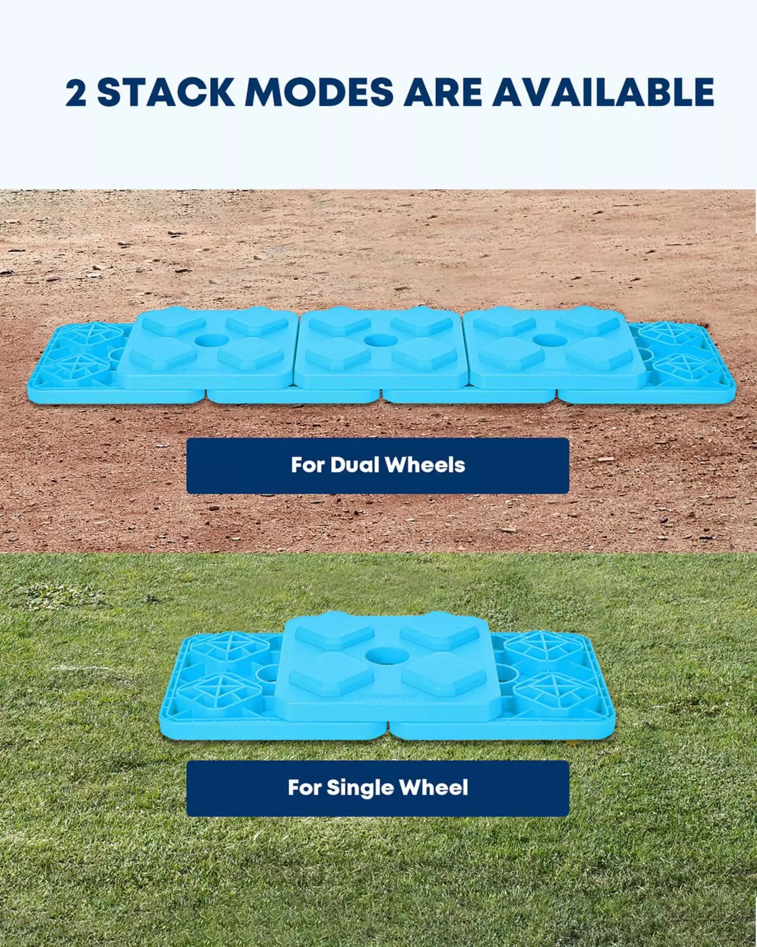 rv leveling pads 2 stack modes